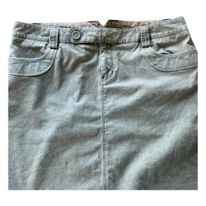 Women's GAP Green Vintage Corduroy Skirt Size 8 Cotton Y2K Holiday Trend Classic